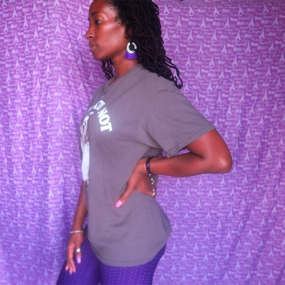 Delta Pro Weight "i shih tzu not" t-shirt tee shirt dog doggie doggy in gray L - Picture 3 of 6